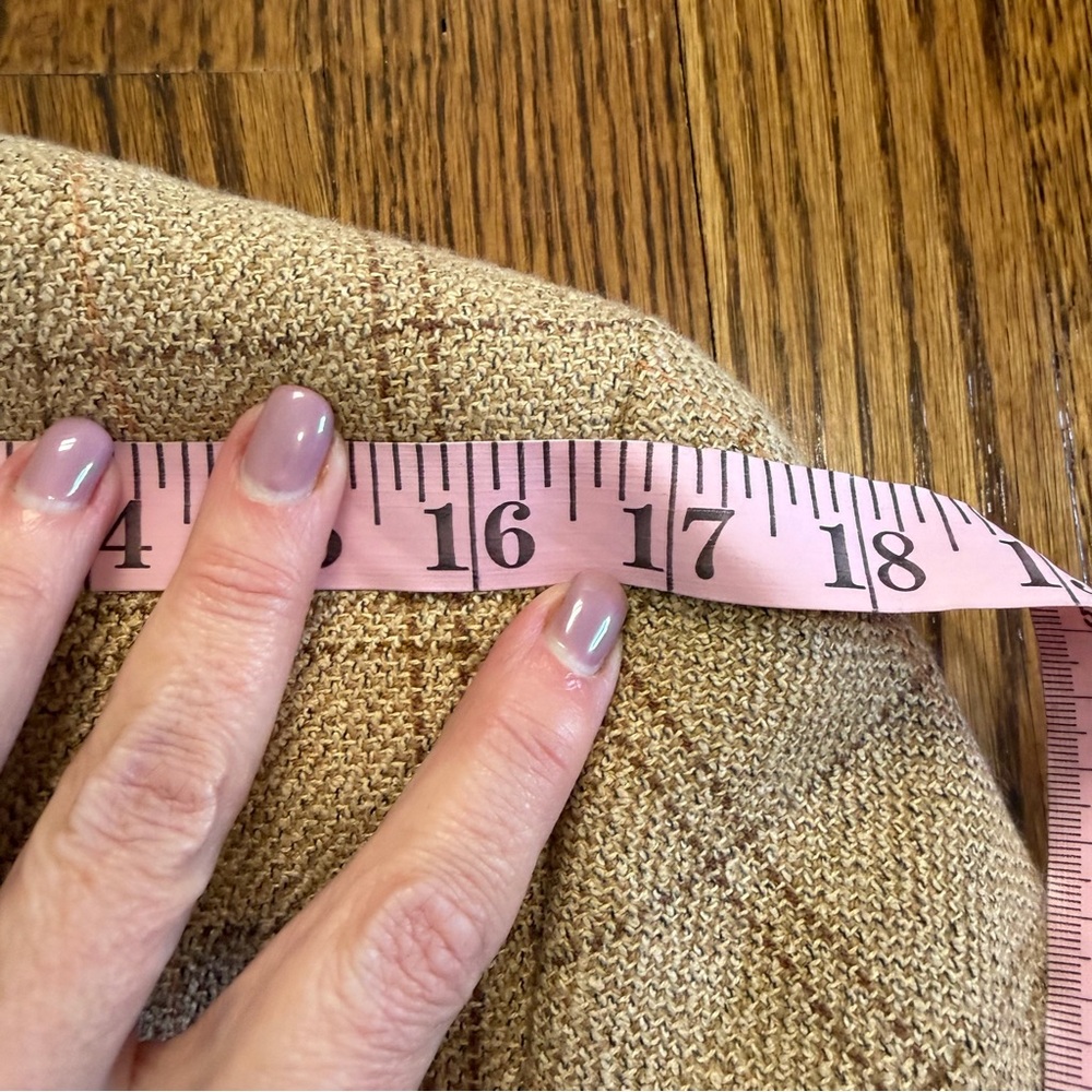 Pendleton Classic 3 Button Blazer Tan Plaid Wool … - image 9